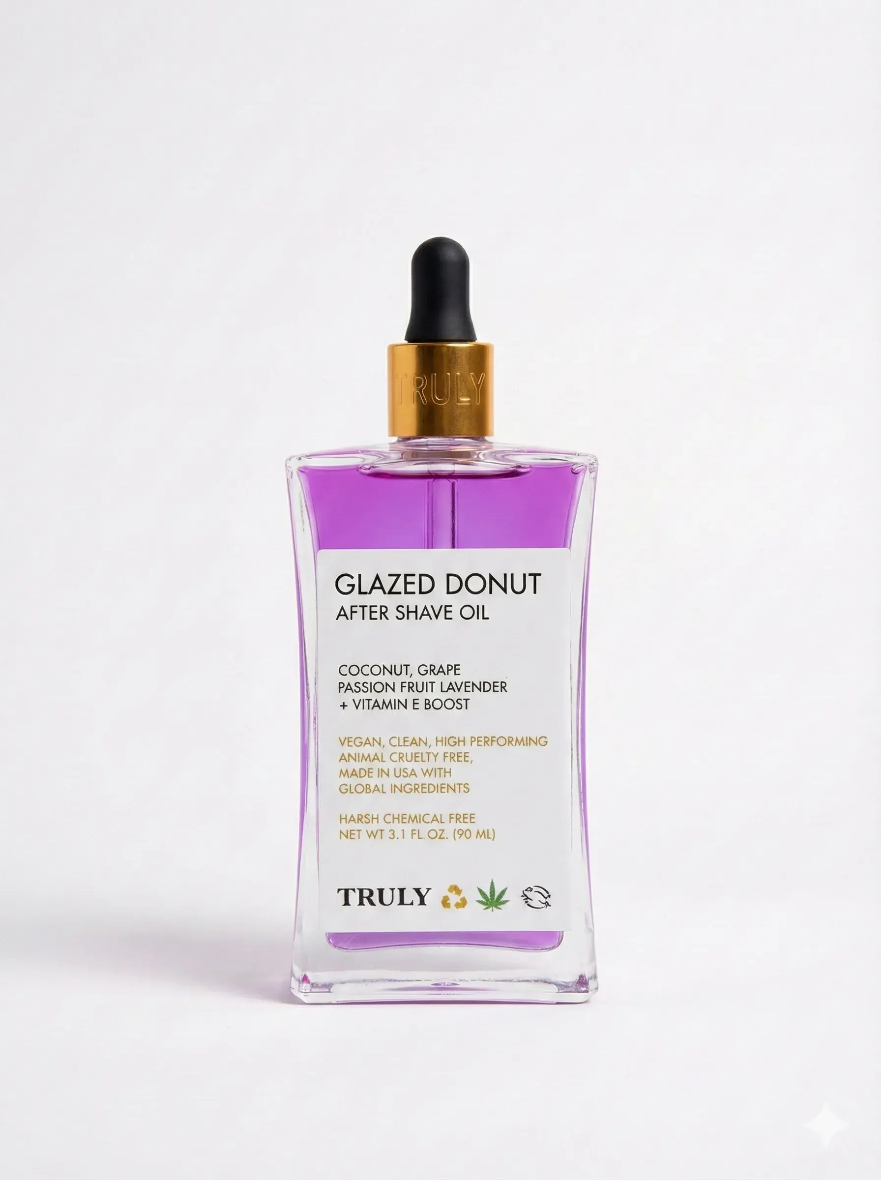 Glazed Donut After Shave Oil | Tratamiento Iluminador Post-Afeitado Truly - 90ml